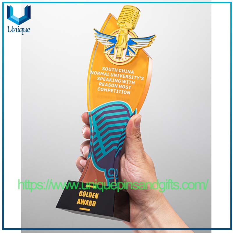 Music Dance Microphone Crystal Trophy (9) Music Dance Microphone Crystal Trophy (9)