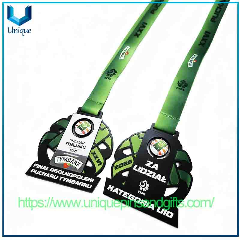 Custom Polish PZPN Sports Event Metal Medals with Ribbon (10) Custom Polish PZPN Sports Event Metal Medals with Ribbon (10)