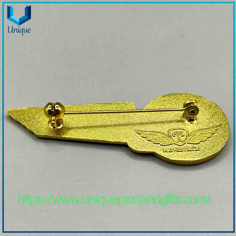 Gold Plating Badge Lapel Pin Brooch, Greek Air Force Pilot Badge (3) Gold Plating Badge Lapel Pin Brooch, Greek Air Force Pilot Badge (3)
