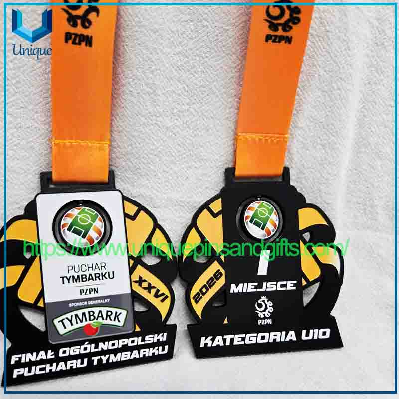 Custom Polish PZPN Sports Event Metal Medals with Ribbon (8) Custom Polish PZPN Sports Event Metal Medals with Ribbon (8)