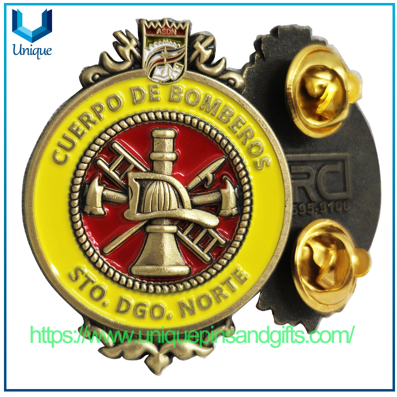 Customize Design Puerto Rico 3D Firefighter Metal Brooch Lapel Pin (1) Customize Design Puerto Rico 3D Firefighter Metal Brooch Lapel Pin (1)