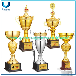 Available stock Metal Trophy in gold, silver, Copper with Engraving Logo,Award Medal Trophy Cups
