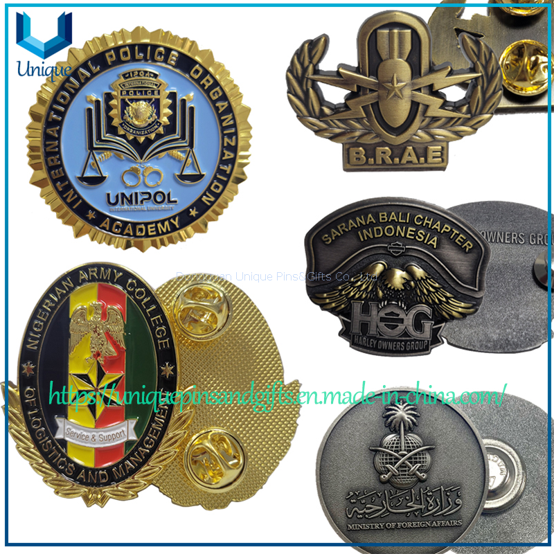 Custom High Quality Metal Badge, two tone plating Metal brooch.jpg