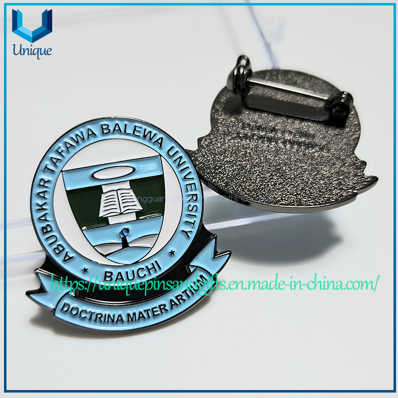 Custom Nigerian Badges - Fashion Cutout Hollow Out Metal Brooch, Military Collar Pin, Custom School Lapel Pin with Velvet box