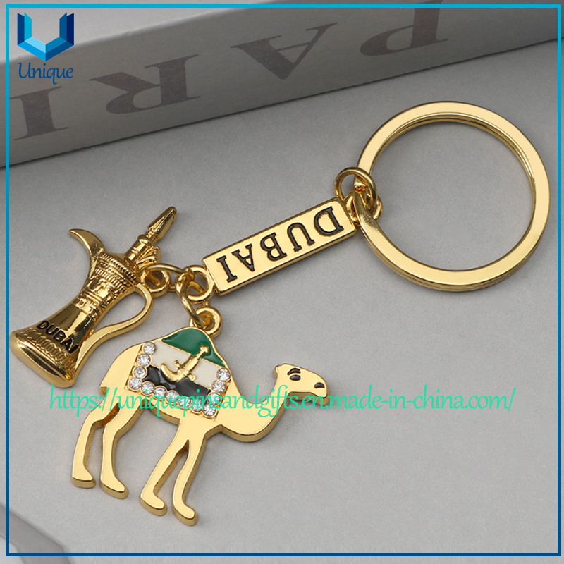 Custom High Quality Metal Crafts Enamel Keychain, Best Souvenir Gift Customize Logo Design Fashion Metal Keyring