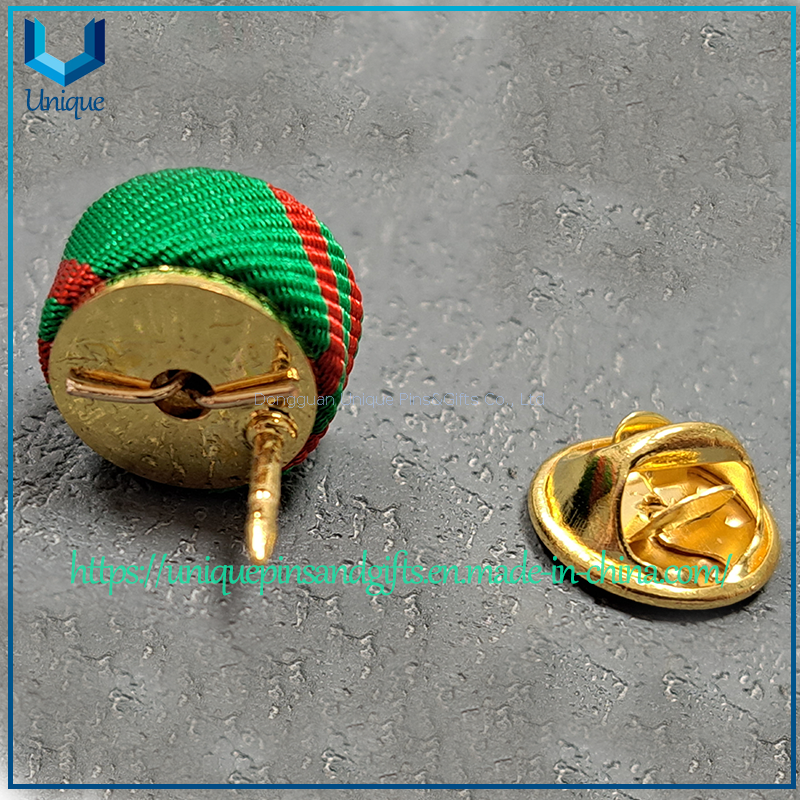 Custom Ribbon Metal Collar Pins,Two Tone plating Italy Military Metal Pin, Collar Pin, Military Garment Pin