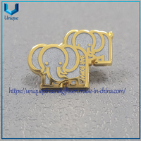 Custom Collection Lapel Pins, Elephant Metal Brooch with transparent hard Enamel