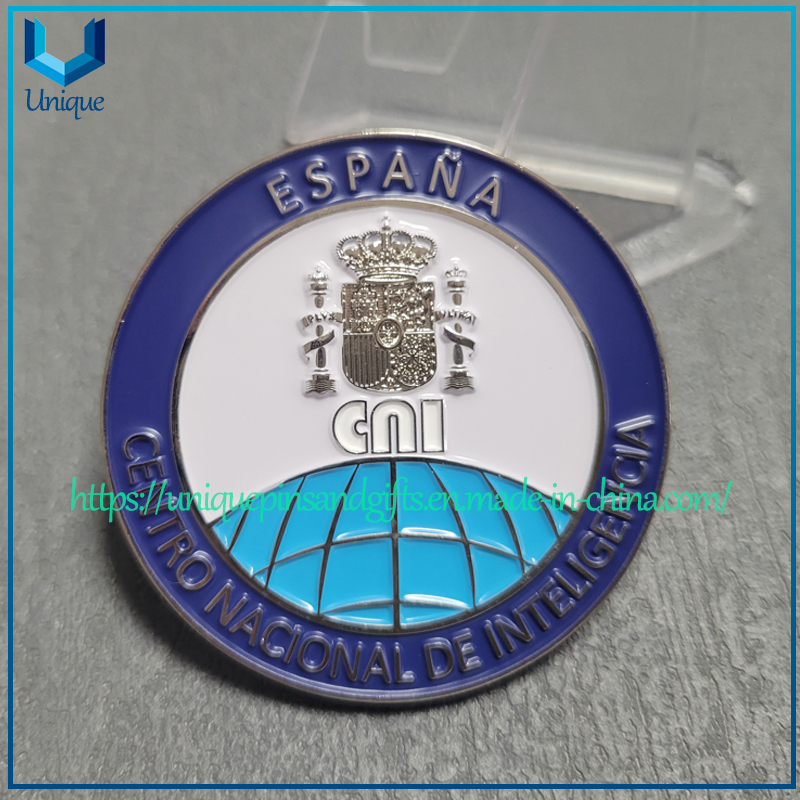 Customize Espana Challenge coin, 3D relief Military Police Commemorative coin 
