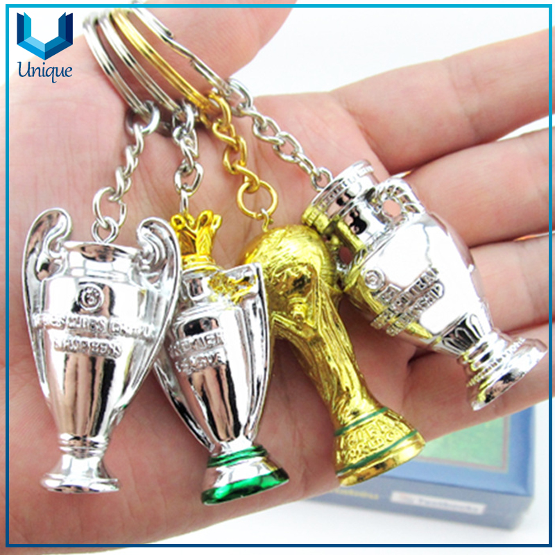 3D Wold cup trophy keychain for souvenir gift-3
