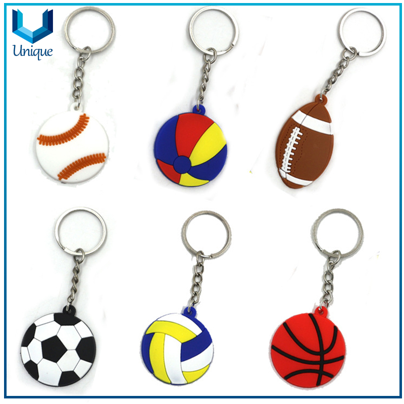 cheap free sample Design Roma Rubber PVC keychain in 3D-5