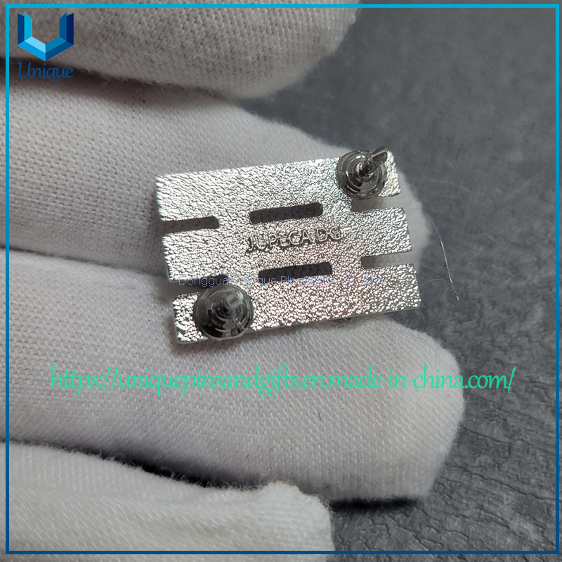 Custom shiny nickel cutout Bar pin badge Chile Military Metal Bar pin with Butterfly clutches