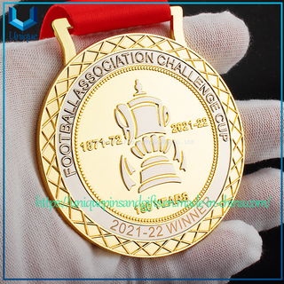 Custom High-End Football Medals -gold Silver EMIRATES Football Association Challenge Cup Medal