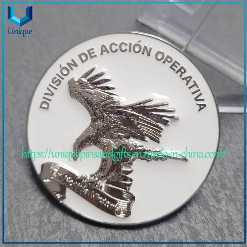 Customize Espana Challenge coin, 3D relief Military Police Commemorative coin 