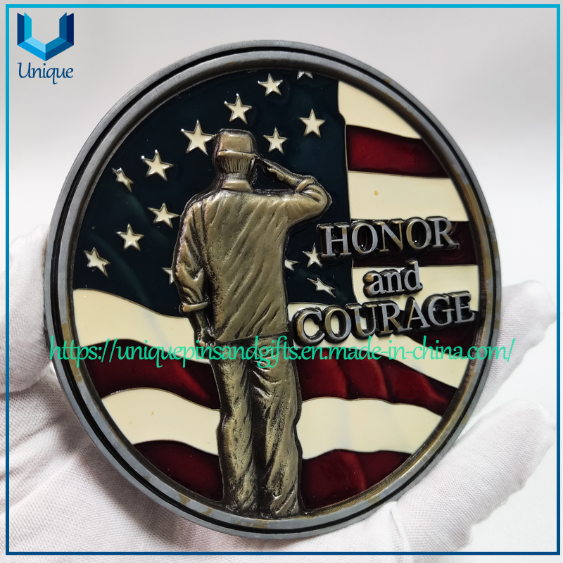 Custom Memorial Grave Plaques, 11cm diameter 3D engraving Outdoor Metal Grave Memorial Plaque Marker in Bronze
