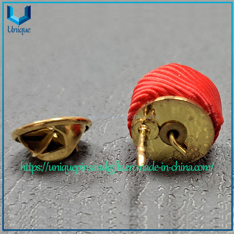 Custom Ribbon Metal Collar Pins,Two Tone plating Italy Military Metal Pin, Collar Pin, Military Garment Pin