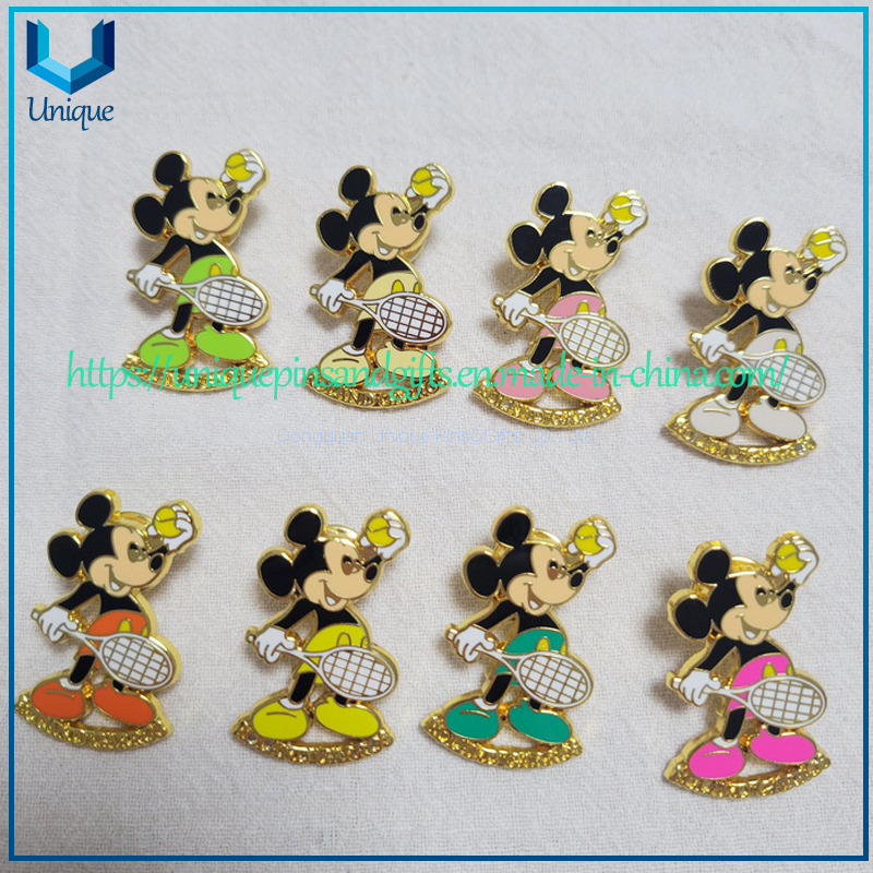 Custom Decoration Metal Pin, Cartoon Mickey Fancy Boutique de pins, Fashion Souvenir Mickey Metal Brooch