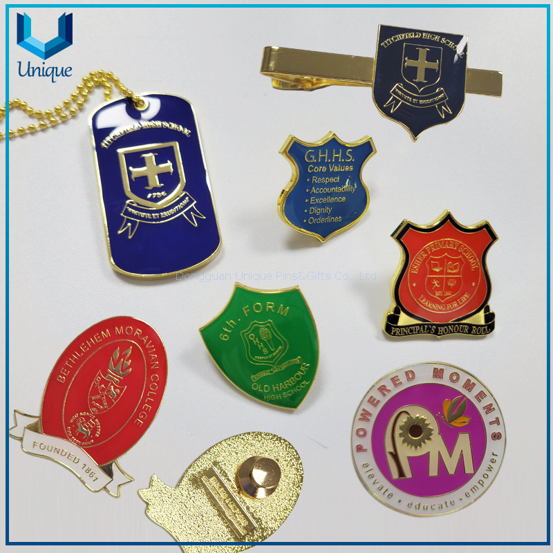 Custom Best quality Jamaica School Metal Crafts Cufflink, Tie Pin, Dogtag,keychain,Metal Souvenir Brooch Lapel Pin in gold 