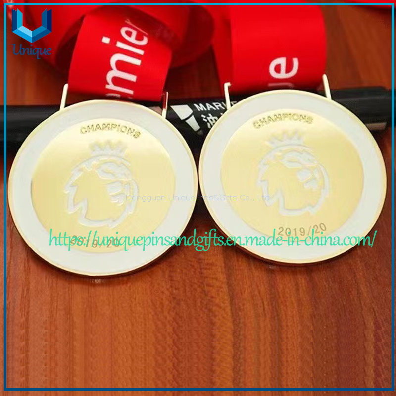 Custom League Premier League & More Football Medals Carabao, Champions League & Premier League Style Qatar World Champions FIFA gold Medal