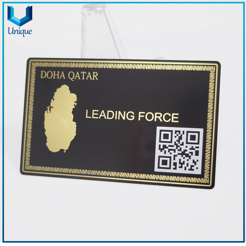 Cutsom Metal card with QR code printing