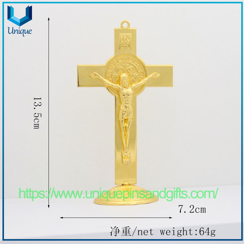 Wholesale Office Home Desk Metal Handicraft Ornaments, Jesus Cross Ornaments, Car Ornaments Hanging Decorations