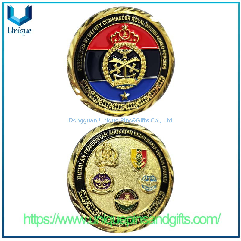 Custom 3D Metal Commemorative Coin Brunei Armed Forced Commemorative Coin