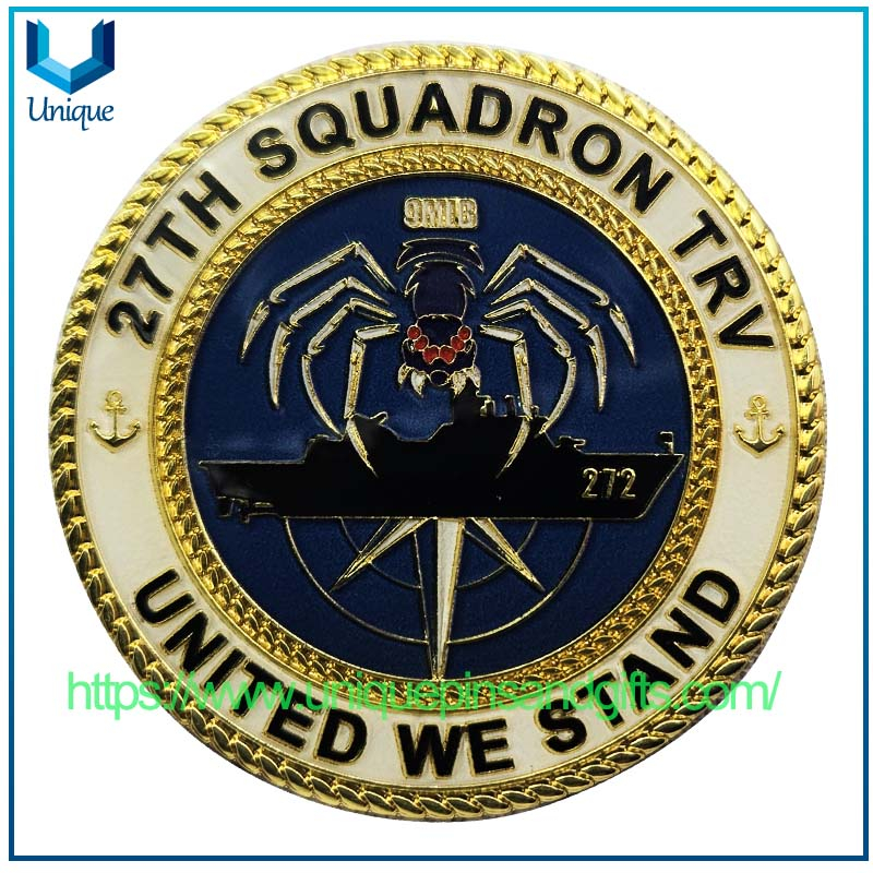 Customized 3D Double-sided Electroplating Gold Diamond Edge Metal Commemorative Coin KD TEGUH SAMUDERA Commemorative Coin