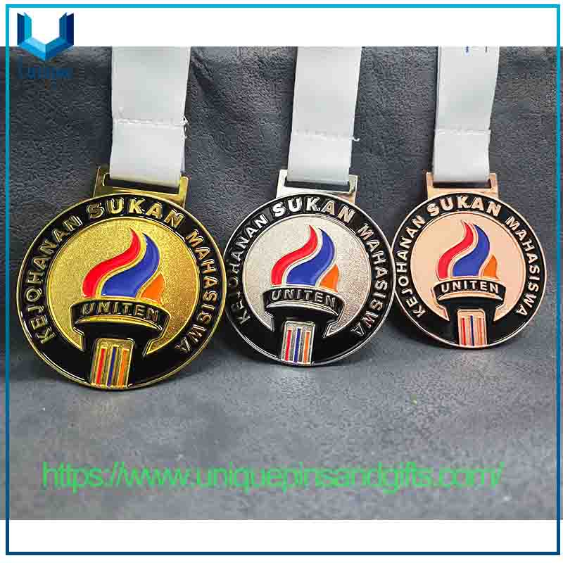 Custom Design 3D Metal Medal, School Medal, Sports Medal,Marathon Medal with Ribbon