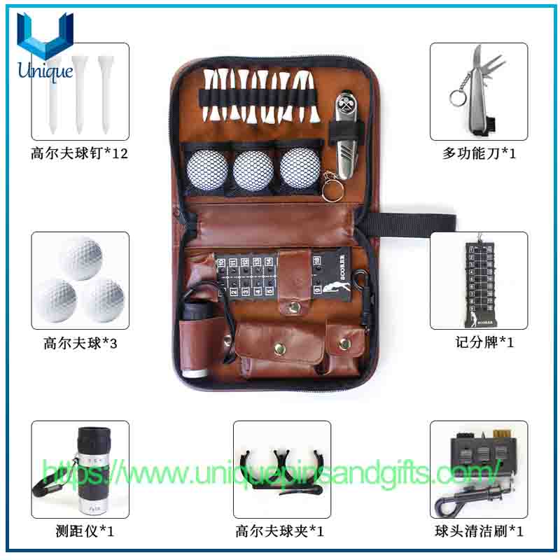 Golf Tool Bag Golf Accessory Bag Multi-functional Large-capacity Portable Storage Leather Bag