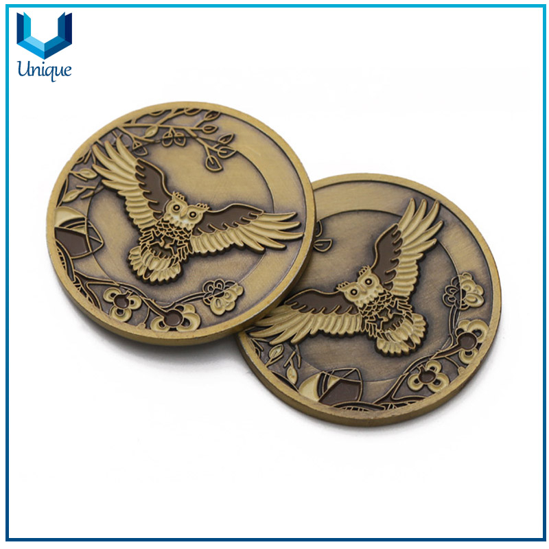 Customize Your own Design, Creative Coin Maker, China Challenge Coin Manufacturer, Antique plating coin, 2D Souvenir Coin