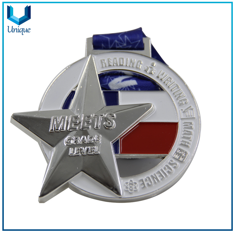 Science / Math Competition 3D Medal, Honor Award Medal, Science, Customize Design Metal Medal with Ribbon