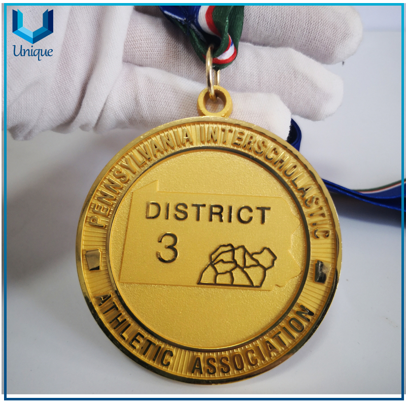 Association Competition Medal, 24K Matte gold Plating Medal, Customize Design Souvenir Medal, Award Medal Coin