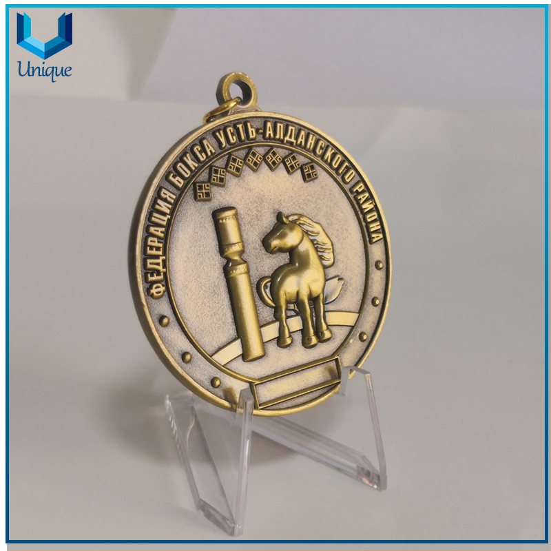 Customize Medal Manufacturer, 3D Antique Bronze Plating Medal, Unicorn Medal, Award Medal