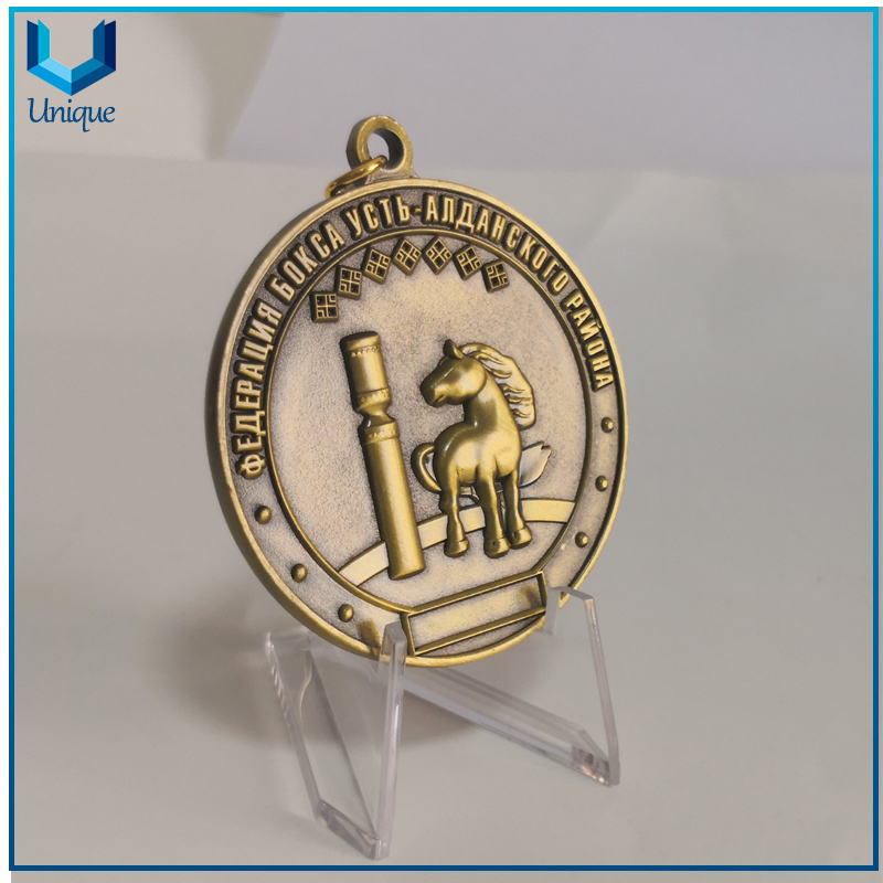 Customize Medal Manufacturer, 3D Antique Bronze Plating Medal, Unicorn Medal, Award Medal