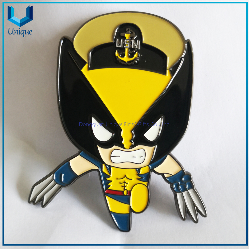 Customize Design, Standable Coin, 4x5 inch Veteran Coin with Metal feet in 3D in Two Tone Plating, Military Navy Souvenir coin