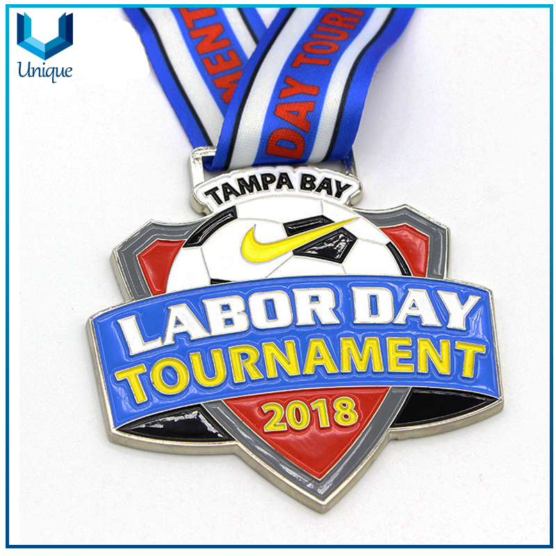 Labor Day Tournament Medal,Souvenir Medal, Customize Design Medal with Lanyard, Die Cast Zinc Alloy Medal with Soft Enamel