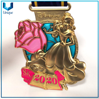 Customize High Quality 3D Matte Gold Medal, Creative Fashion Cartoon Style Medal, Running Medal, Competition Medal for Awards