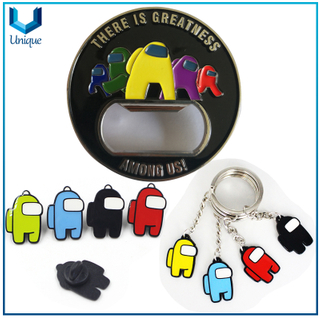 3D Among Coin, Among Lapel Pin, Among Keychain, Customize Metal Crafts, Free Design Commemorative Coin, Souvenir Pins for Gifts