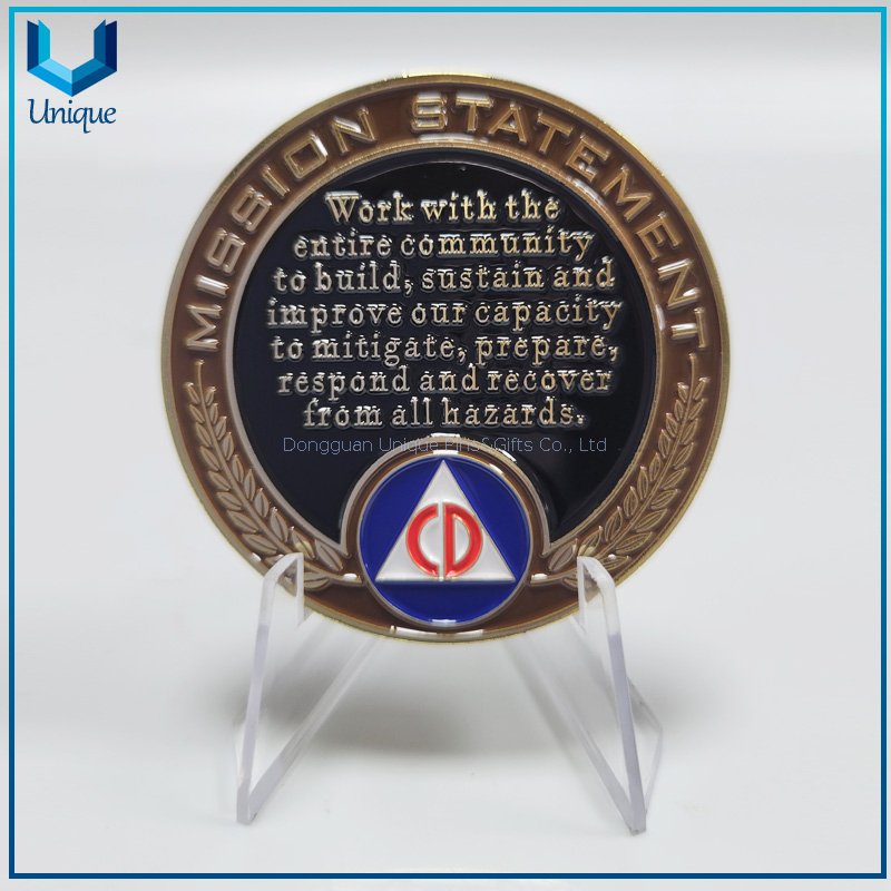 Die cast zinc alloy commemorative coin Custom design