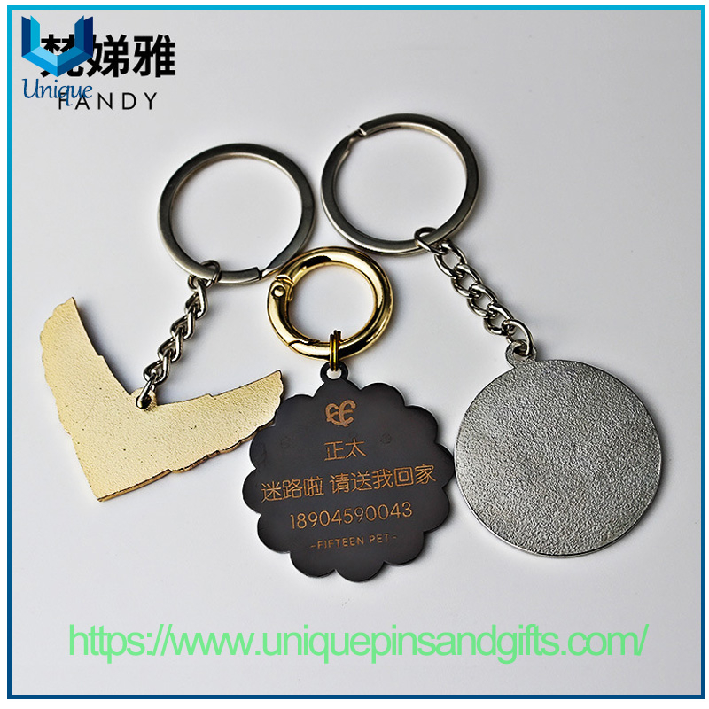 Custom Metal Keychain Cartoon Keychain Corporate Badge School Badge Keychain for Promotional Gifts