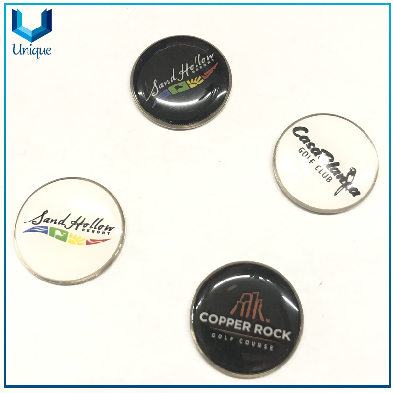 Printing Logo Magnetic Golf Hat Clip with Ball Marker, Custom Design Hat Clip with Ballmarker for Golf Tools