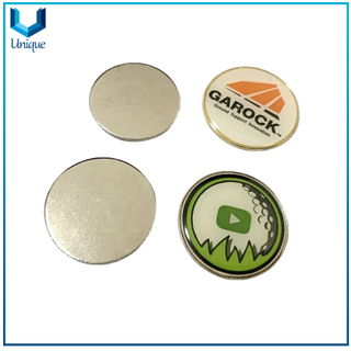 Printing Logo Magnetic Golf Hat Clip with Ball Marker, Custom Design Hat Clip with Ballmarker for Golf Tools