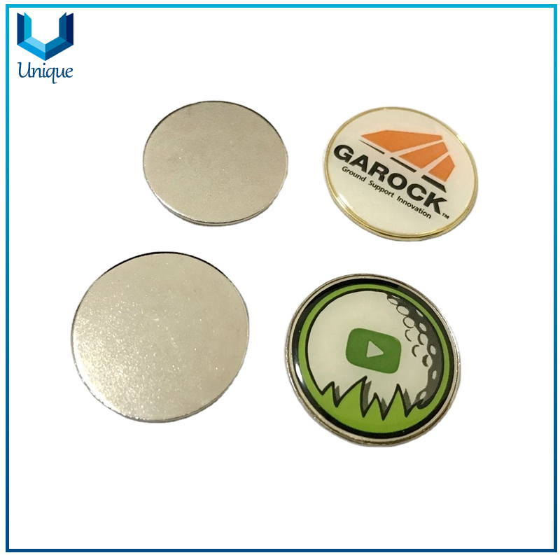 Printing Logo Magnetic Golf Hat Clip with Ball Marker, Custom Design Hat Clip with Ballmarker for Golf Tools