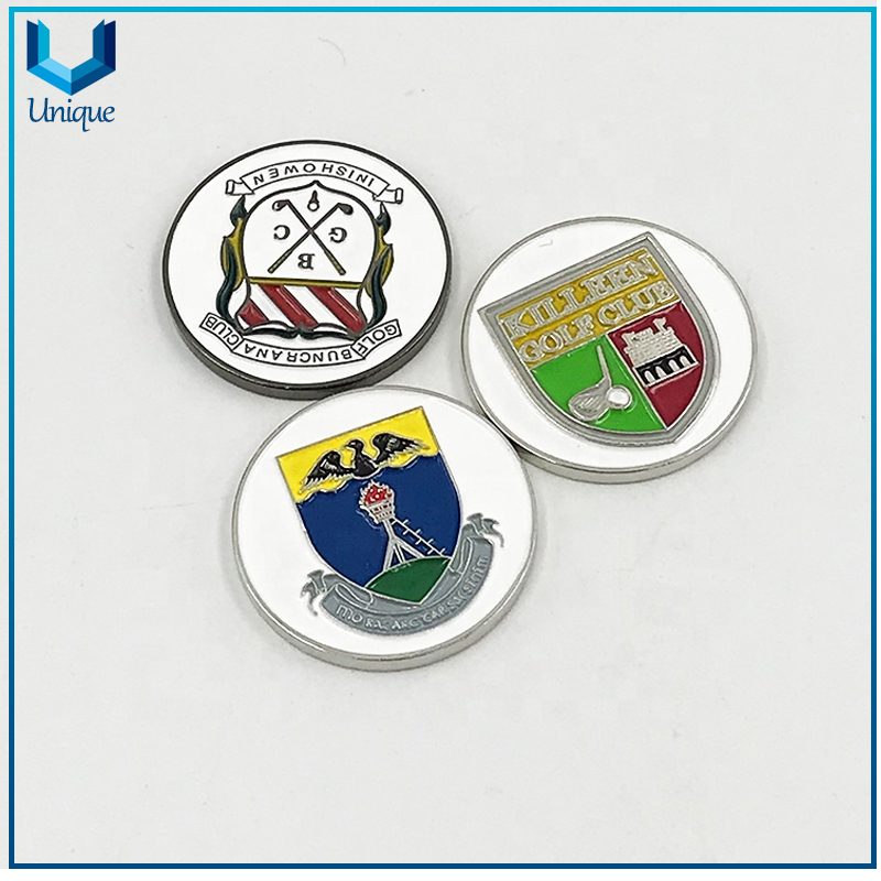 Printing Logo Magnetic Golf Hat Clip with Ball Marker, Custom Design Hat Clip with Ballmarker for Golf Tools