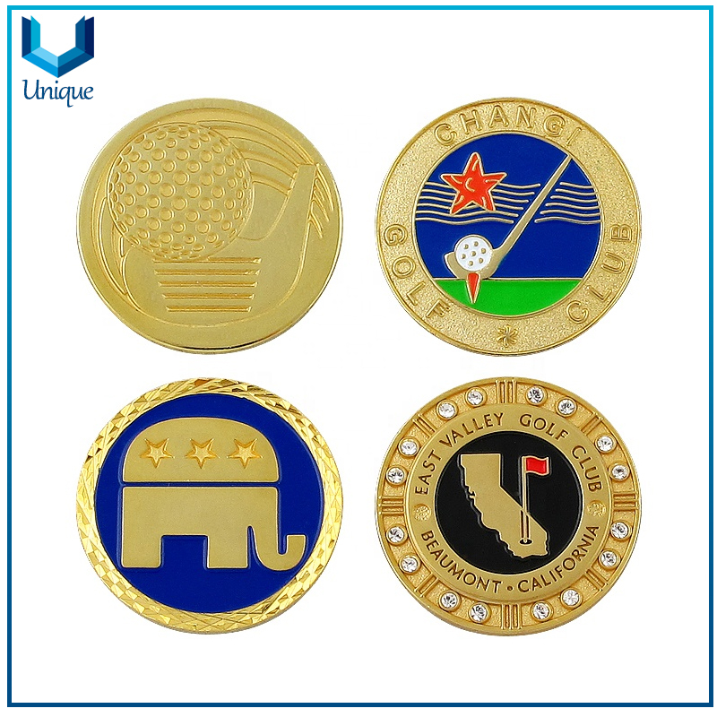 Custom Metal Magnetic Golf Ball Marker,Golf Divot Tool Ballmarker, Hatclip Ballmarker