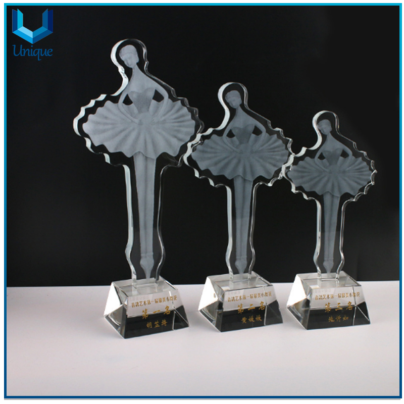 Custmize Dancing, Badminton, Youdo, Racing Sports Trophy, Resin Cup, Metal Medallion for Awards