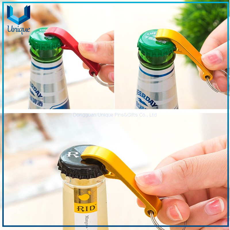 Popular Beer Bottle Opener with Laser /Printing/Engraving Logo ,Customize Logo Metal Keychain Bottle Opener