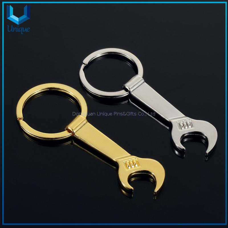 Metal Spanner Bottler Opener, Creative Style Fashion bottler Opener, Customize Design Metal Keychain Bottler Opener for Gifts