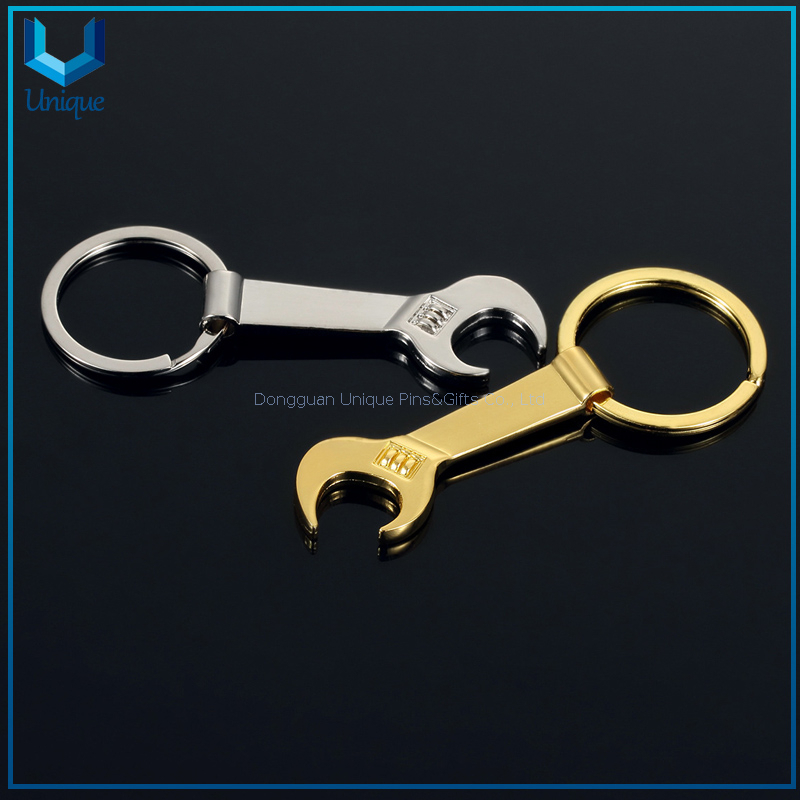 Metal Spanner Bottler Opener, Creative Style Fashion bottler Opener, Customize Design Metal Keychain Bottler Opener for Gifts