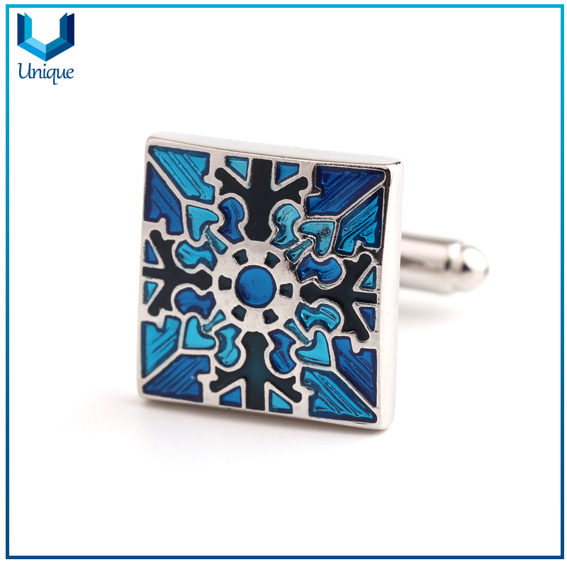 Fashion Cufflink, High quality Die Struck Brass Cufflink, Jewerly Wedding Cufflink in Soft Enamel for Promotional Gifts