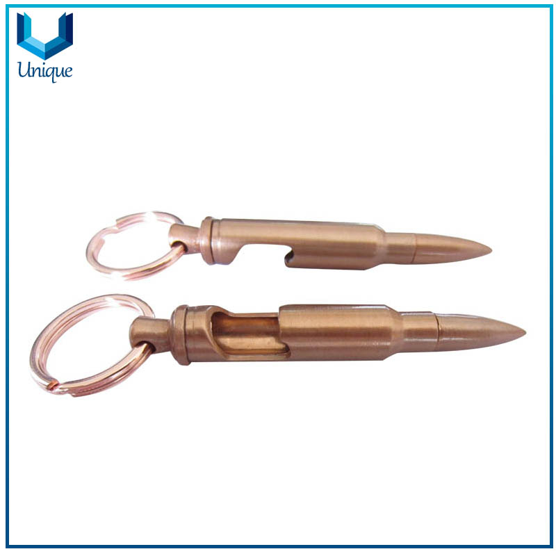 Metal Bullet Bottler Openr Keychain,Custom Laser Engraving Logo Multiple Color Fashion Bottle Opener for Souvenir Decoration Gifts